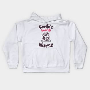 sant's favorite nurse Kids Hoodie